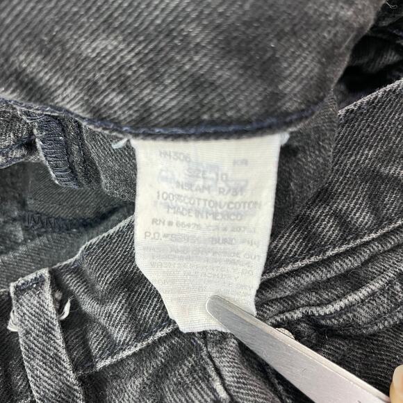 Vintage Tommy Hilfiger Jeans Womens 10 Black Denim Straight High Rise 90s Y2K - Picture 8 of 13